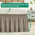 Biscaynebay Wrap Around Bed Skirts for Full & Full XL Beds, 15" Drop, Taupe