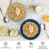 Cereal Bowls Set of 6, 36oz Wheat Straw Bowls with Unique Design, Microwave & Dishwasher Safe for Salad, Pasta, Soup