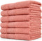 Cleanbear Ultra Soft Washcloths 6 Pack Cotton Face Cloths Wash Cloths Set