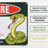 Venicor Snake Sign Decor - 8 x 12 Inches Aluminum - Pet Snake Tank Accessories Tapestry Gifts Poster