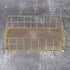 Wire Mesh Basket, Golden Desktop Metal Storage Tray for Home Cosmetic Stationery (9.6 x 6.5 x 2.6in)