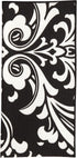 Cloth Napkins Black and White Wedding Table Decor, Set of 4 All Cotton Dinner Linen Napkins