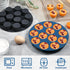 Webake Silicone Air Fryer Muffin Pan, Nonstick 1.8 Inch Mini Muffin Tin, Set of 2, 12-Cavity