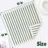 12 Pack, 13 13 Jacquotha Striped Cotton Washcloths x - Soft Wash Cloths for Bathroom, Kitchen, Gym, Face, Green