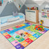 Macgace 5x7 ABC Kids Rug for Playroom, Washable Classroom Area Rugs, Toddler Educational Play Mat with Alphabet Numbers