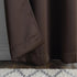 Sun Zero Soho Blackout Grommet Curtain Single Panel, 54" x 95", Energy Efficient, Chocolate Brown
