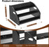 Countertop (3-Tier) Liquor Bottle Organizer Shelf Rustic Display Rack for Wine & Coffee Syrups, Freestanding Bar