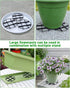ISYOKE 21 Pack 5 7 8 Inch Plastic Plant Saucer Stand, Flower Pot Feet Drainage Risers Elevator, Plant Pot Risers