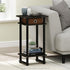 Furinno 17017 Turn-N-Tube End Table - 1-Pack, Espresso Color