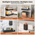 Refrigerator,8 Pack Black(8 Pack) Magnetic Spice Rack for Magnetic Shelf,Fridge Magnet Organizer with Paper Towel