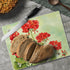 CounterArt Nature's Grace Tempered Glass Cutting Board, 10” x 8”, Heat Tolerant, Dishwasher Safe