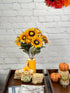 Admired By Nature Artificial Sunflower Bouquet Bush, 11 Stems Gold Sunflowers for Weddings, Home Decor, Events