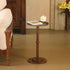 Chic Rustic Brown Small Round End Table for Compact Spaces