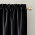 Sun Zero Oslo Theater Grade Extreme Total Blackout Curtain Panel, Rod Pocket, 52" x 84", Black
