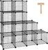 SUPER DEAL Metal Wire Cube Storage Organizer, 12 Cubes DIY Modular Cabinet