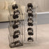 5 YYW Narrow Shoe Rack Vertical Shoes Rack for Entryway Corner Shoe Storage Organizer for Small Spaces Transparently