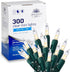 Holiday Joy - 300 Count Warm White Christmas Lights Outdoor, 64FT Length