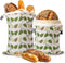 Lyvhoris Beeswax Bread Bag for Homemade Sourdough, Sourdough Bread Bags with Zipper, 2