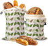 Lyvhoris Beeswax Bread Bag for Homemade Sourdough, Sourdough Bread Bags with Zipper, 2