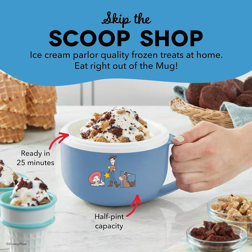 Frozen 1 Disney Dash My Mug Ice Cream Maker - Makes Single Serving of Gelato, Yogurt, Sorbet & More - Easy to Clean