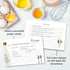 40 Recipe Cards for Recipe Box: Boho Kitchen Recipe Cards in 3 Designs for Weddings or Bridal Showers