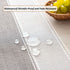 20" 60" Waterproof Coffee Table Cover, Rectangle Cotton Linen Coffee Table Cloth With Pockets And Tassel For Living