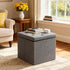 ZEUKMXOO 15'' W Storage Ottoman Bench, Folding Storage Bench Ottoman, for Bedroom, Living Room, and Utility Room, Grey