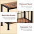 Narrow Side Table, Skinny End Tables with Magazine Holder, Small Sofa Table for Small Spaces, Space-Saving Design, Slim