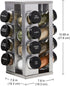 16 Countertop 5 Kamenstein Jar Heritage Revolving Spice Rack Organizer with Spices Included, FREE Spice Refills