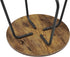 VECELO Small Round Anti-Rust Outdoor Snack Table