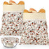Acellegic Reusable Beeswax Bread Bags for Homemade Bread Sourdough (2 Pcs 13x17in Bags