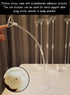 Clear Transparent Balloon Sticks and Stands, 10pc Set for Table Top Use with LED Bobo Balloon, Wedding Decor