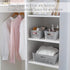 Simplify 4Pk Small Slide 2 Stack It Tote Basket, Open Bins for Storage & Organization in Bathroom, Crafts, Office