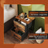 2 Closet, WLIVE Night Stand, Small Dresser with Drawers & Wooden Top, Nightstand with Fabric Bins, Bedside Table End