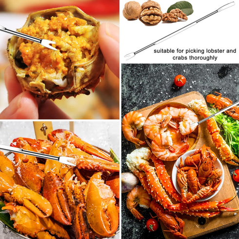 21 6 6 6 2 1 Seafood Cracker Tools, Pcs Crab Leg Crackers and Tools, Crab Crackers, Crab Leg Forks/Picks, Lobster