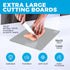 Extra Thick Flexible Cutting Mat Set, 4 Mats with Food Icons & "EZ-Grip" Back for Kitchen Use