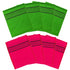 HMI 8 pcs Asian Exfoliating Bath Washcloth - Red & Green