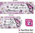 Likiyol Butterfly Kitchen Rugs, Set of 2 Anti Fatigue Mats for Kitchen Floor, Non-Slip Washable Daisy Floral Pink