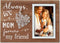 Buecasa Mom Gifts from Daughter and Son - Mother Birthday Picture Frame String Heart in Grainwood 4x6 Inches