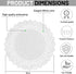 Round Paper Lace Table Doilies – 12 inch White Decorative Disposable Placemats; Made in Canada (Pack of 50)