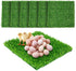 6 Pack 12x12 (30x30cm) Owfeel Chicken Nesting Pads, Washable Artificial Grass Mat for Chicken Coop, Reusable Pet Garden