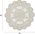 2 15" Jayla Pcs Round Lace Placemats for Tables Embroidered Vintage Crochet Floral Lace Table Runner Vintage Wedding