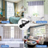 Curtain Rod, 48" - 84" Adjustable Black Curtain Rods for Windows, 1" Diameter with Brackets