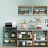 LOCVCDA Countertop Expandable Cabinet Organizer Shelf, Adjustable Height Organizer Riser for Kitchen Cabinet Spice Rack