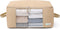 Clothing Storage Bags - Large Organizer for Sweaters, Bedding, Garment, Mothproof Underbed Space Saver with Zip & Window