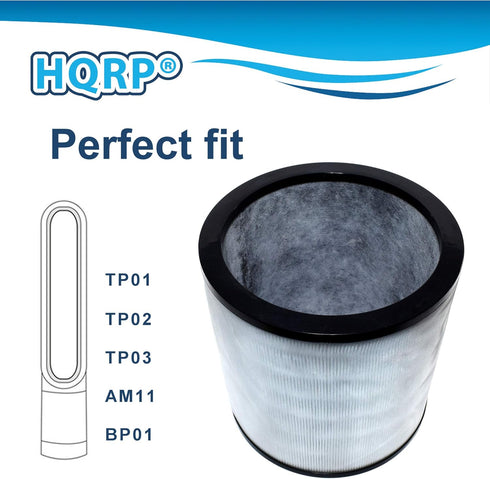 HQRP HEPA Filter for Dyson Pure Cool Link TP02 TP03, Pure Cool TP01 AM11 Tower, Pure Cool Me BP01, Replacement for