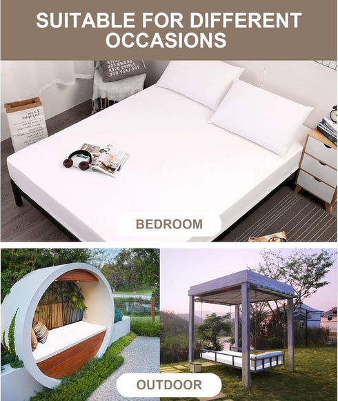 18" Mecerock Mattress Protector, Breathable and Soft Waterproof Mattress Protector, Mattress Cover, Fitted to Deep