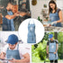 5 Denim Apron With Pockets for Kitchens,Hairstylist Aprons for Women Men,Adjustable Bib Jean Apron for Arts Cafe Work