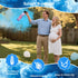 2 Packs, 10ft Large Gender Reveal Smoke Bombs Blue Biodegradable Powder Spray for Baby Boy Reveal, Long-Lasting Smoke