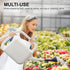 2 46"x28" MT Products Mil White Disposable Poly Aprons - Waterproof Plastic Bibs for Cooking, Dishwashing & Art (Bulk)